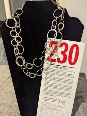 Lot 230 Silver Toned Necklace